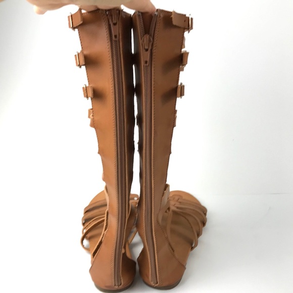 Steve Madden Girl Sophia Brown Tall Gladiator 8.5 - Picture 5 of 8